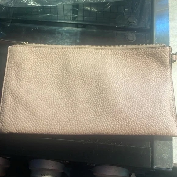 Michael Kors Pebbled Leather Wristlet - Blush Pink - Picture 9 of 12